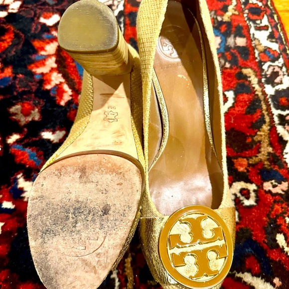 Tory Burch Canvas Platform Heels - Picture 4 of 4